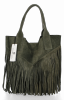 Dámská kabelka shopper bag Vittoria Gotti khaki VPOS9